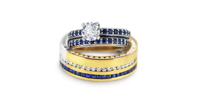 30 Hours Setting 169 Perfectly Matched Sapphires And Diamonds