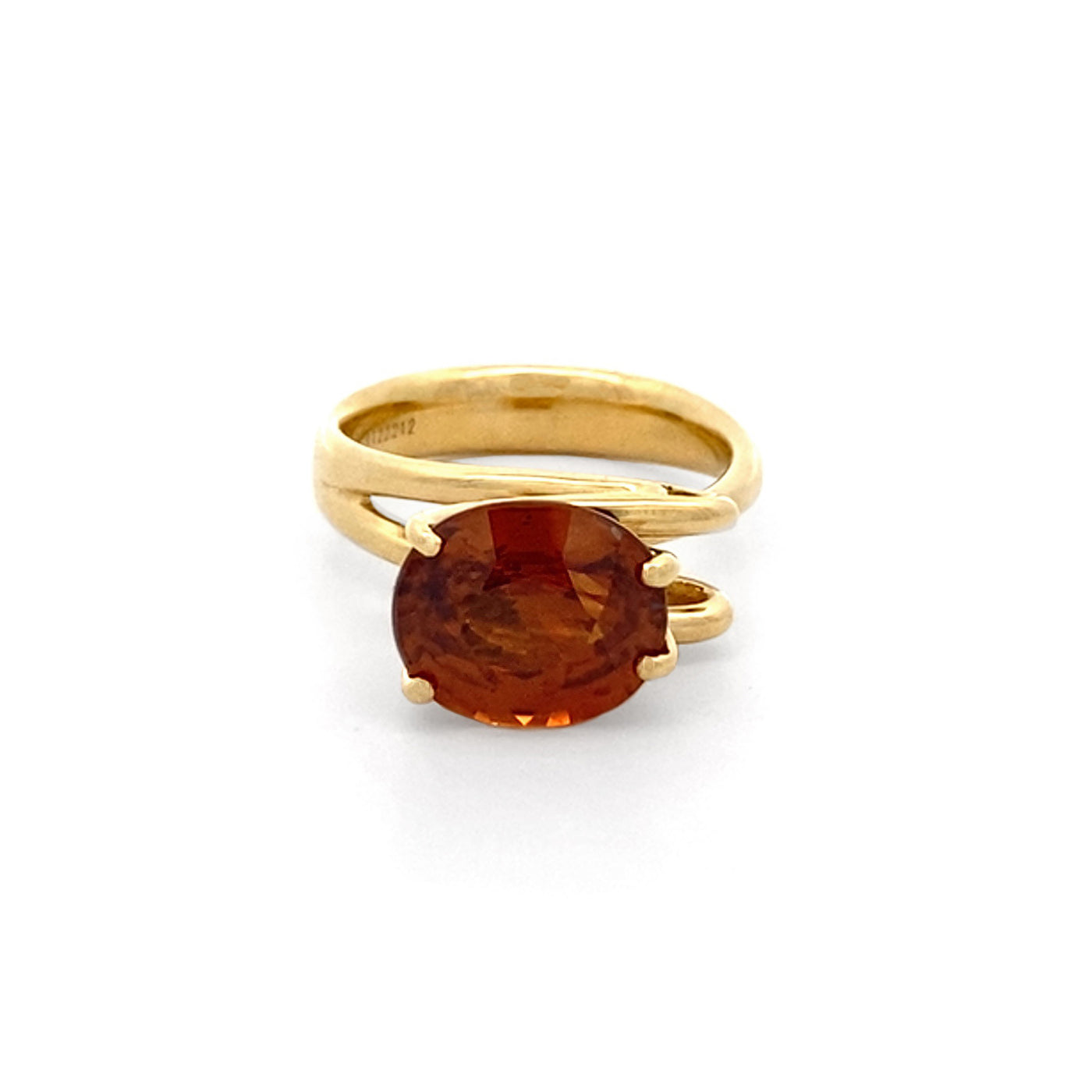 Tangerine: Zircon Dress Ring in Yellow Gold | 8.21ct