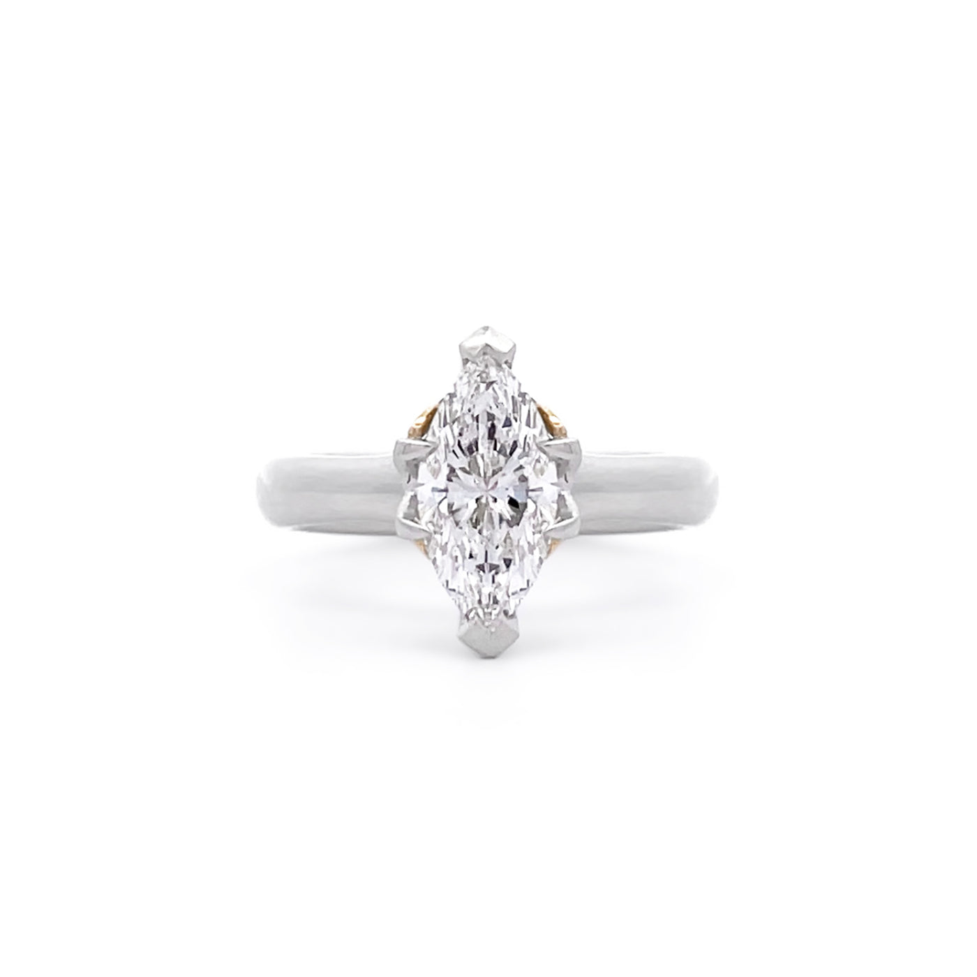 Secret Garden: Marquise Diamond Solitaire Ring in Platinum | 1.21ct D VVS1