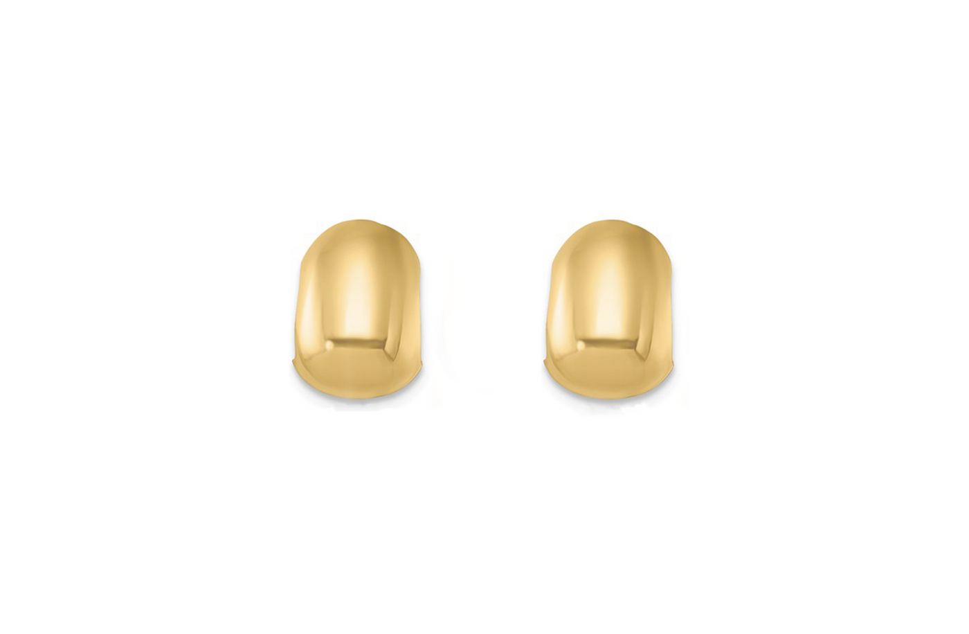 Pods Stud Earrings in Yellow Gold
