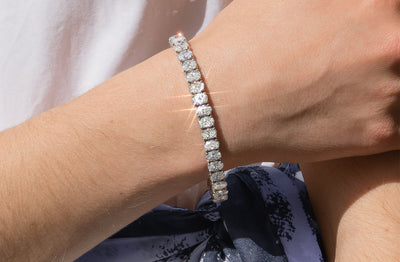 Oval Cut Diamond Tennis Bracelet