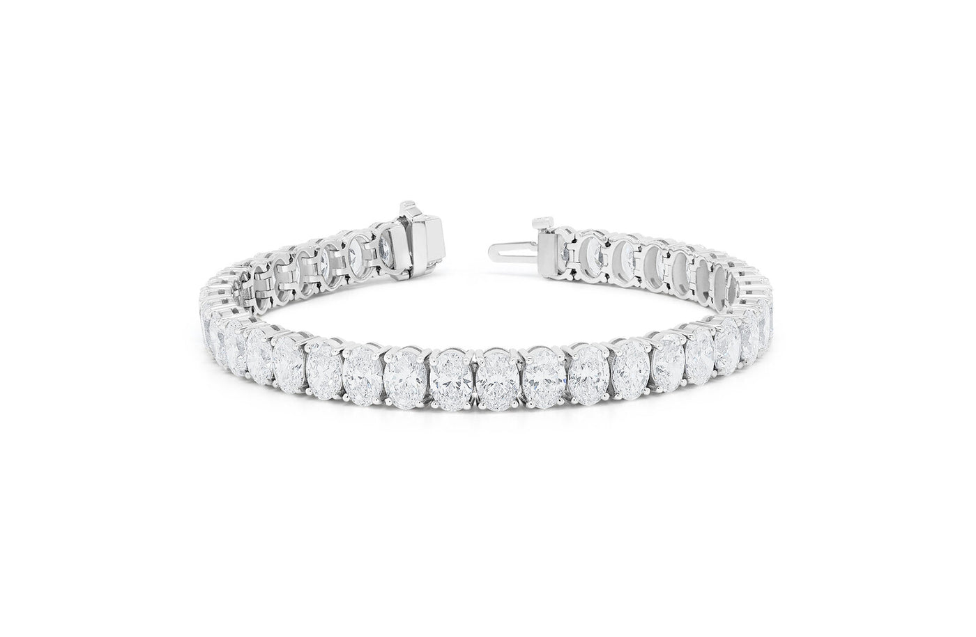 Oval Cut Diamond Tennis Bracelet