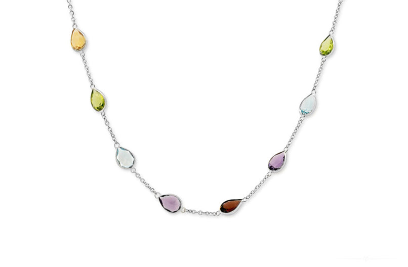 Summer Colours: Gemstone Necklace in Gold | 18.00ctw