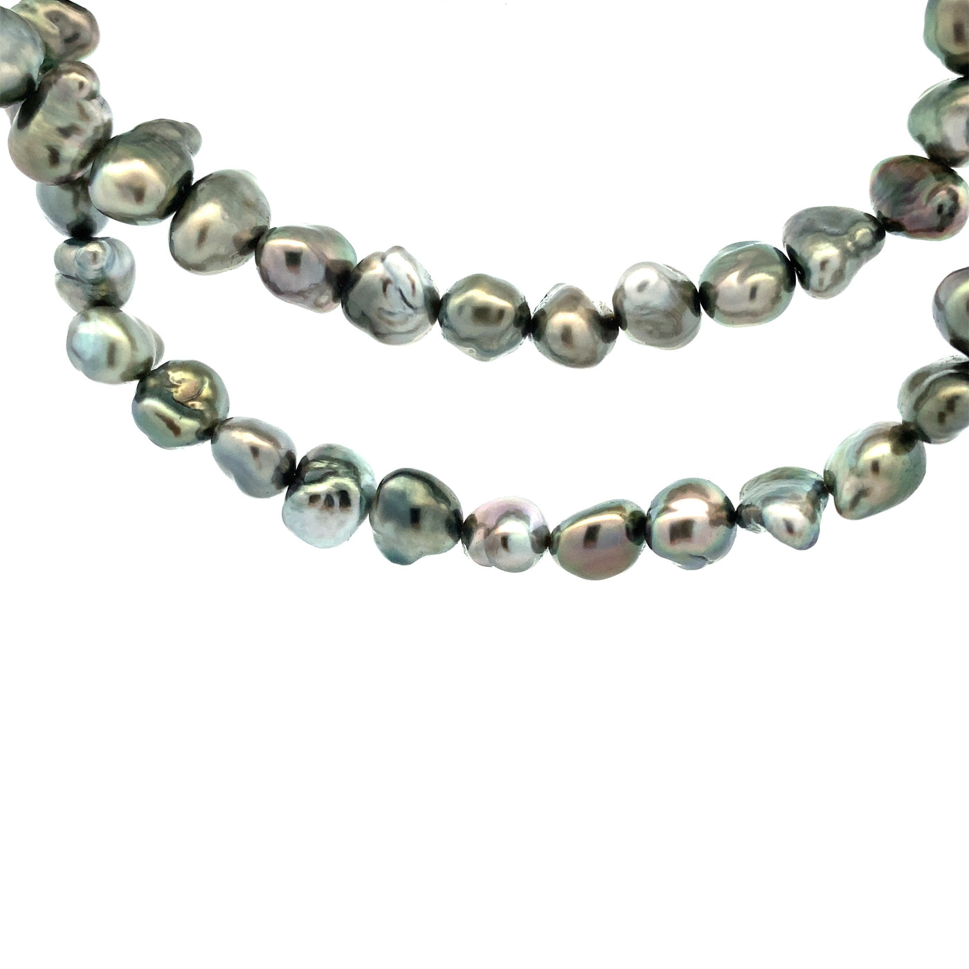 Black Keshi Tahitian Pearl Necklace