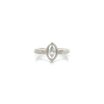 Roman: Marquise Cut Diamond Solitaire Ring in Platinum | 0.67ct