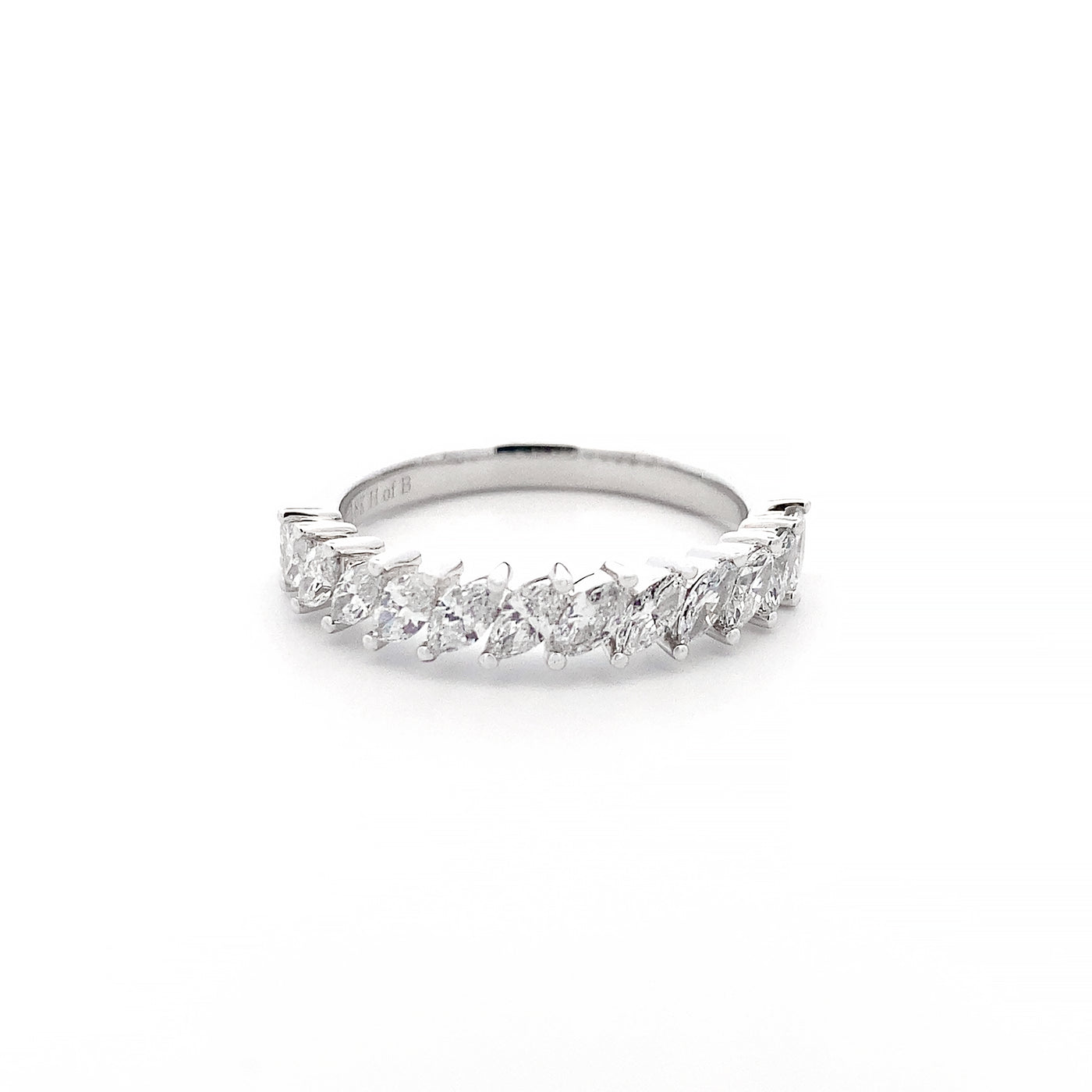 Marquise Cut Diamond Ring in White Gold | 0.80ctw