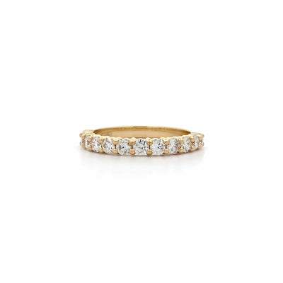 Brilliant Cut Diamond Set Ring in Yellow Gold | 0.66ctw