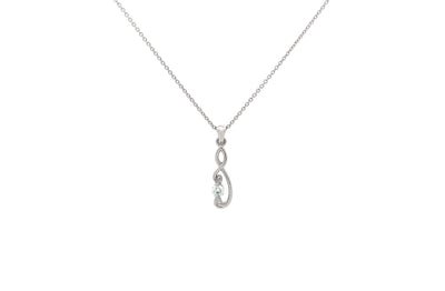 Poipoi: Brilliant Cut Diamond Pendant in Platinum | 0.18ct G SI2