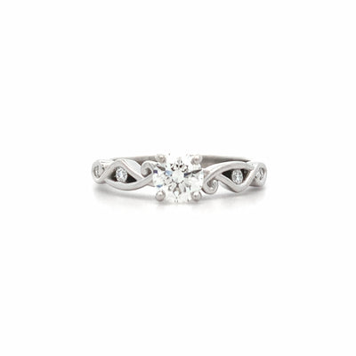 Aoraki: Brilliant Cut Diamond Solitaire Ring in Platinum | 0.62ctw