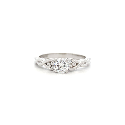 Cara: Brilliant Cut Diamond Solitaire Ring in Platinum | 0.36ct G VS2