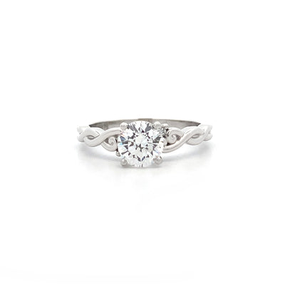 Cara: Brilliant Cut Diamond Solitaire Ring in Platinum | 0.84ctw