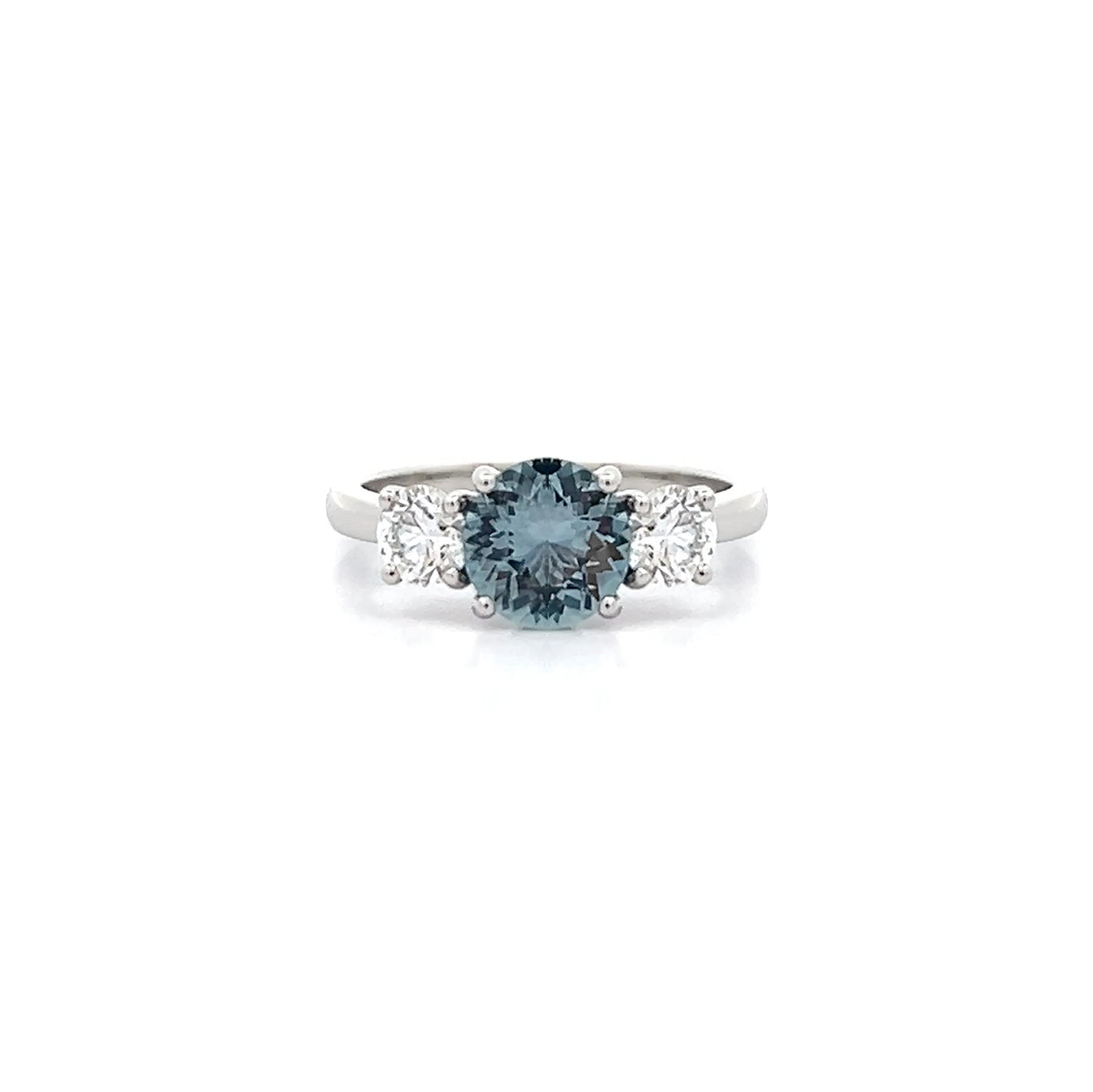 Sapphire and Diamond Three Stone Ring | 1.98ctw