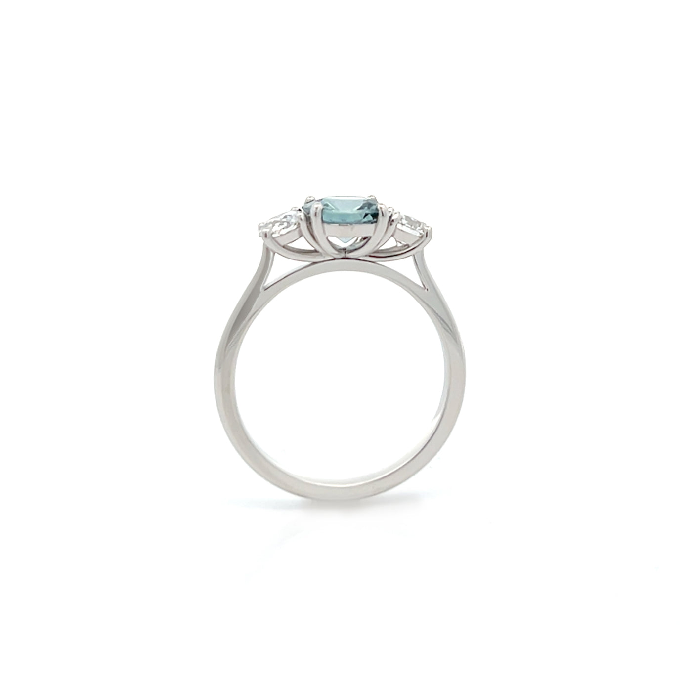 Sapphire and Diamond Three Stone Ring | 1.98ctw