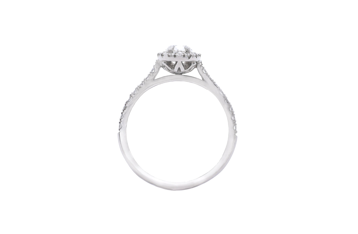 Adorn: Pear Cut Diamond Halo Ring