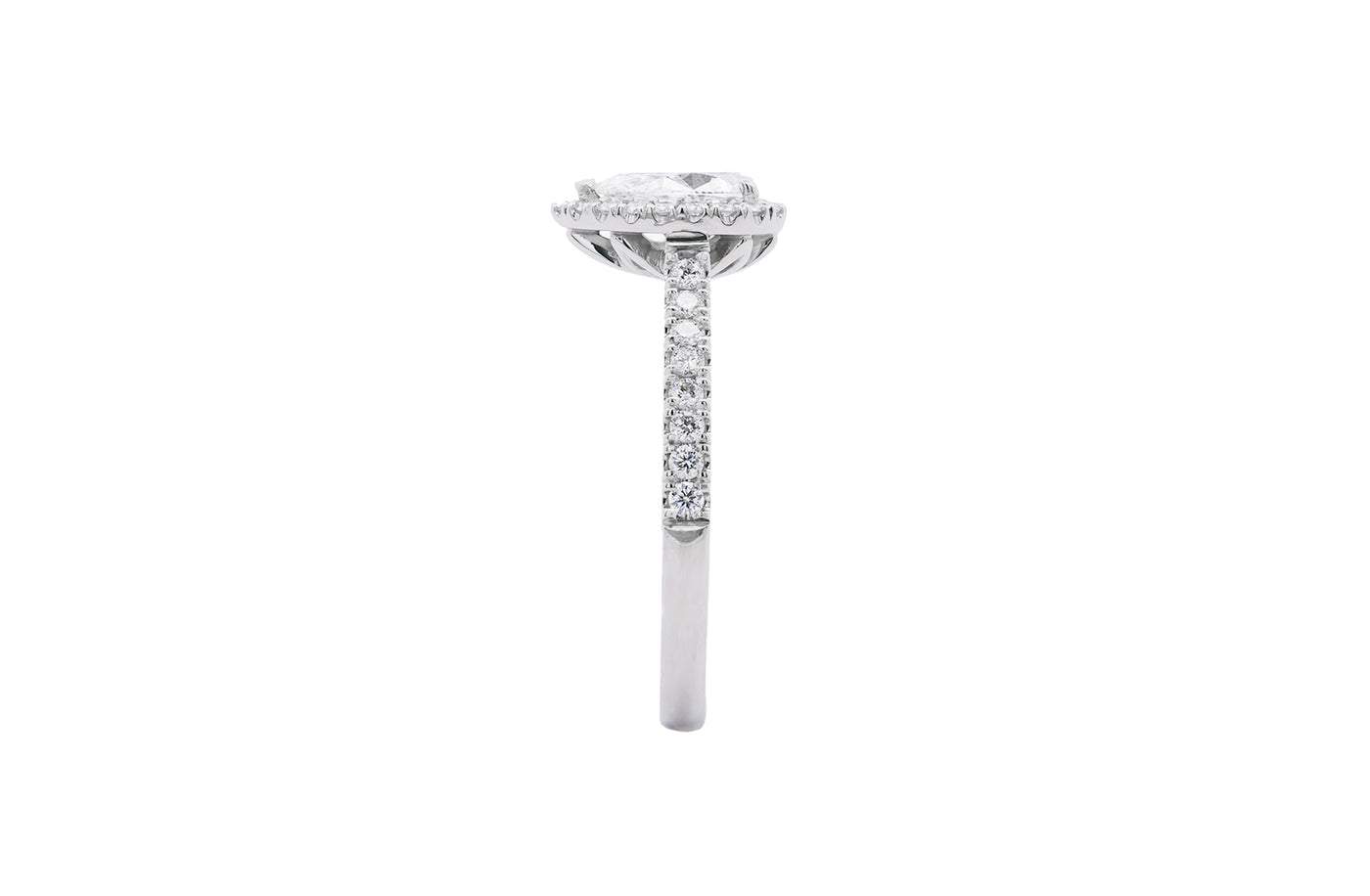 Adorn: Pear Cut Diamond Halo Ring