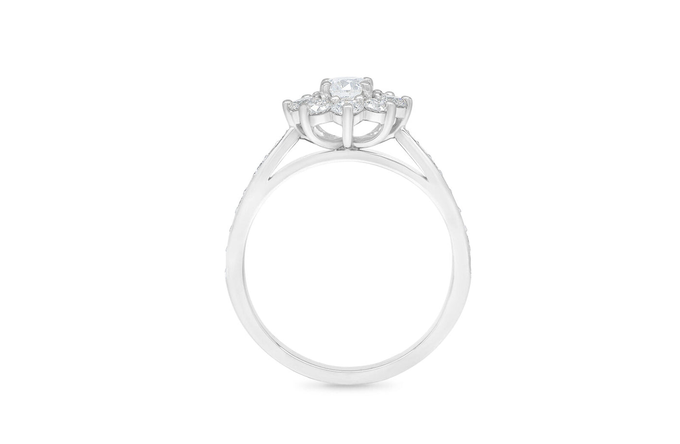 Blossom: Brilliant Cut Diamond Halo Ring