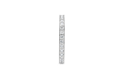 Brilliant Diamond Grain Set Eternity Ring