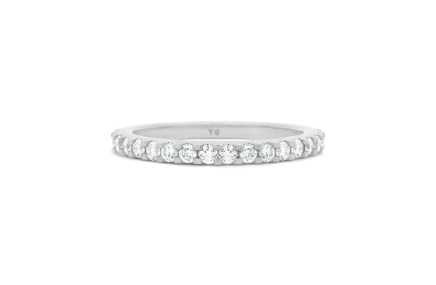 Brilliant Diamond Scallop Set Ring