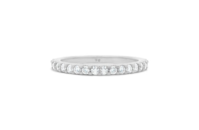Brilliant Diamond Scallop Set Ring