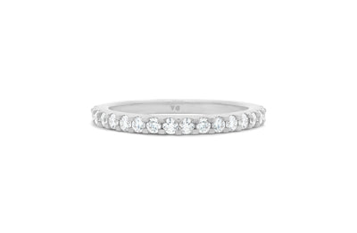 Brilliant Diamond Scallop Set Ring