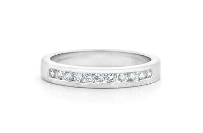 Brilliant Diamond Channel Set Ring