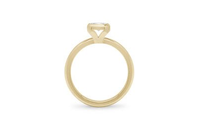 Dawn: Oval Cut Diamond Solitaire Ring