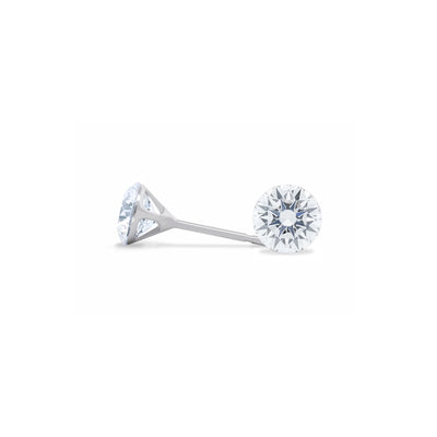 The Floeting® Diamond Stud Earrings | 0.54ctw in 18ct White Gold and Titanium