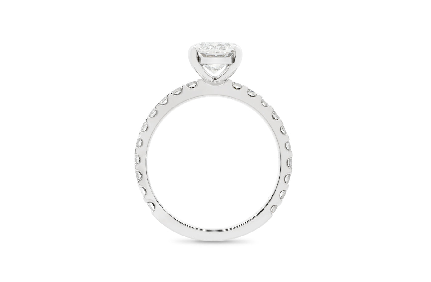 Honour: Oval Cut Diamond Solitaire Ring