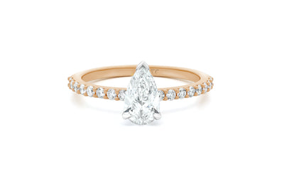 Honour: Pear Cut Diamond Solitaire Ring