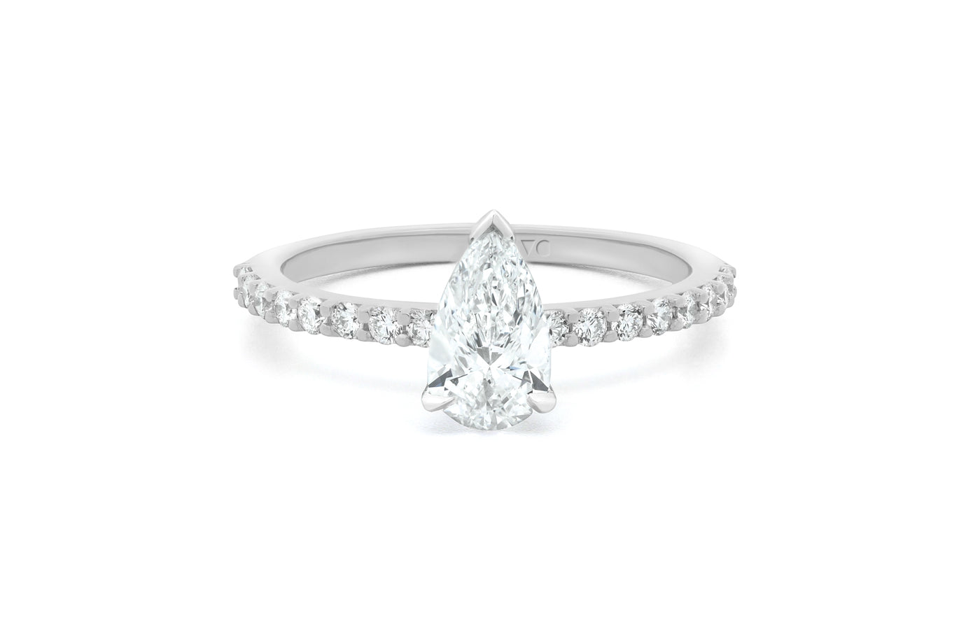 Honour: Pear Cut Diamond Solitaire Ring