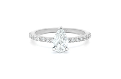 Honour: Pear Cut Diamond Solitaire Ring