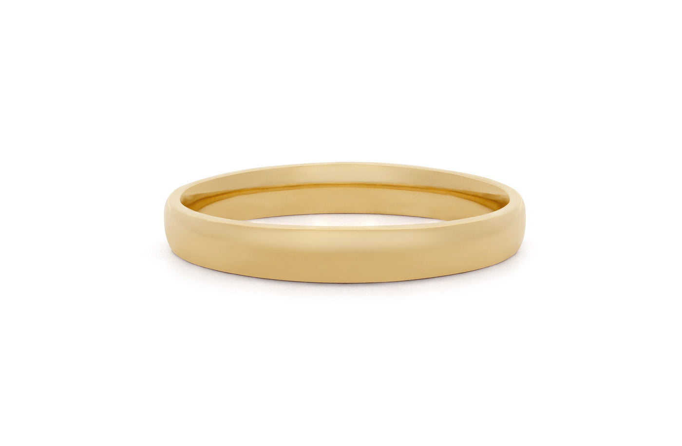 Classic Fine Light Dome Band in Yellow Gold