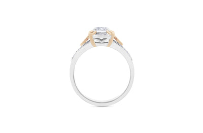 Loupe: Brilliant Cut Diamond Halo Ring