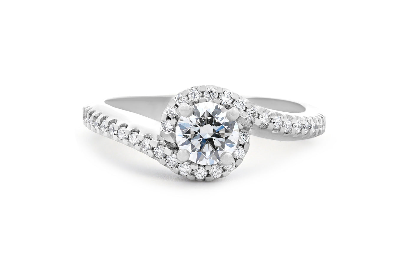 Nest: Brilliant Cut Diamond Halo Ring