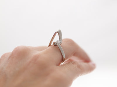 Ribbond: Brilliant Cut Diamond Solitaire Ring