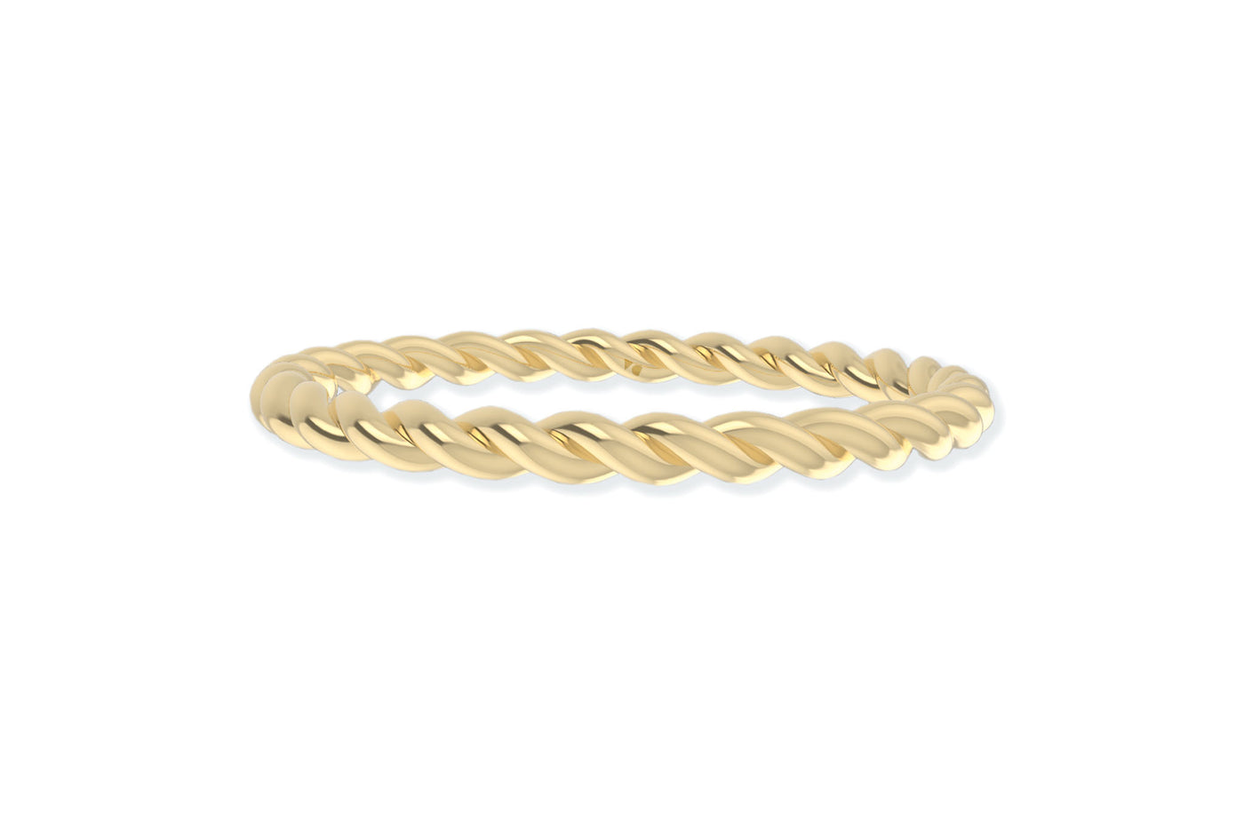 Classic Rope Twist Ring in 18ct yellow gold