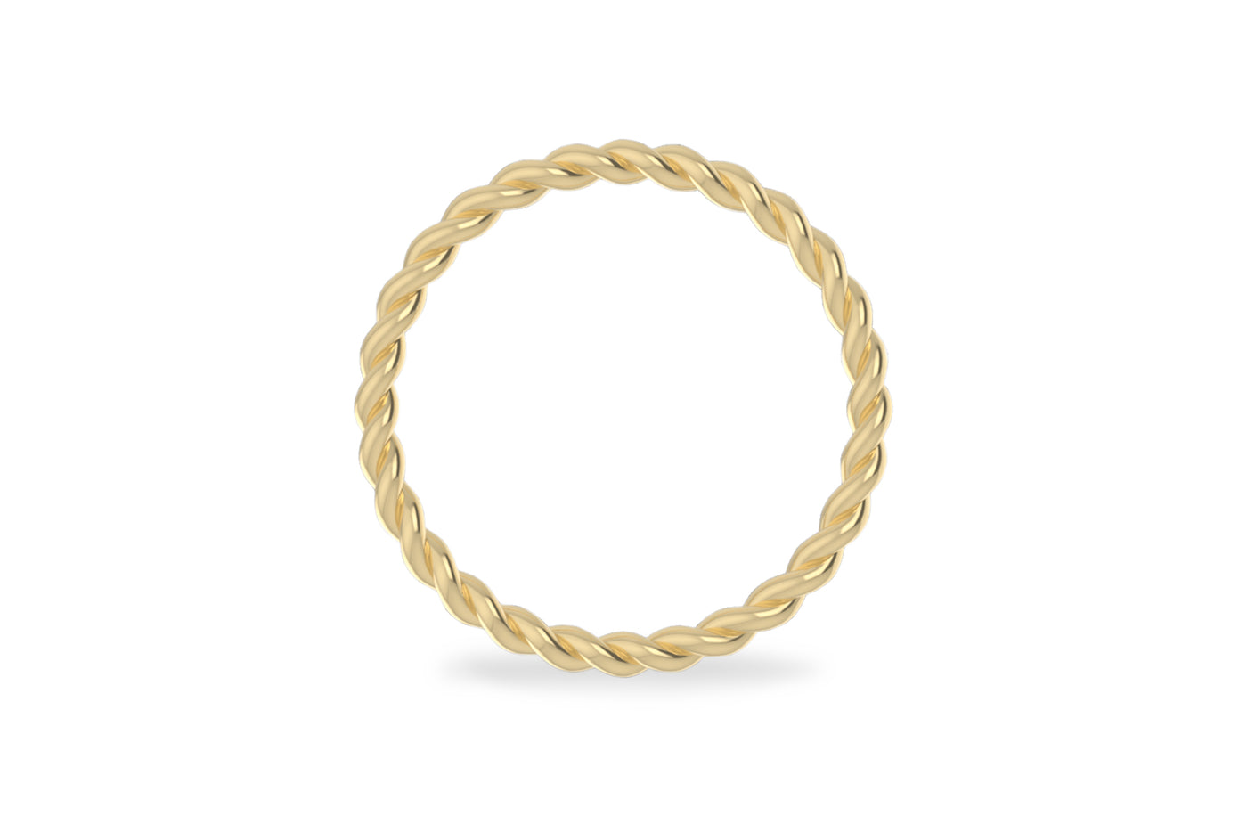 Classic Rope Twist Ring in 18ct yellow gold