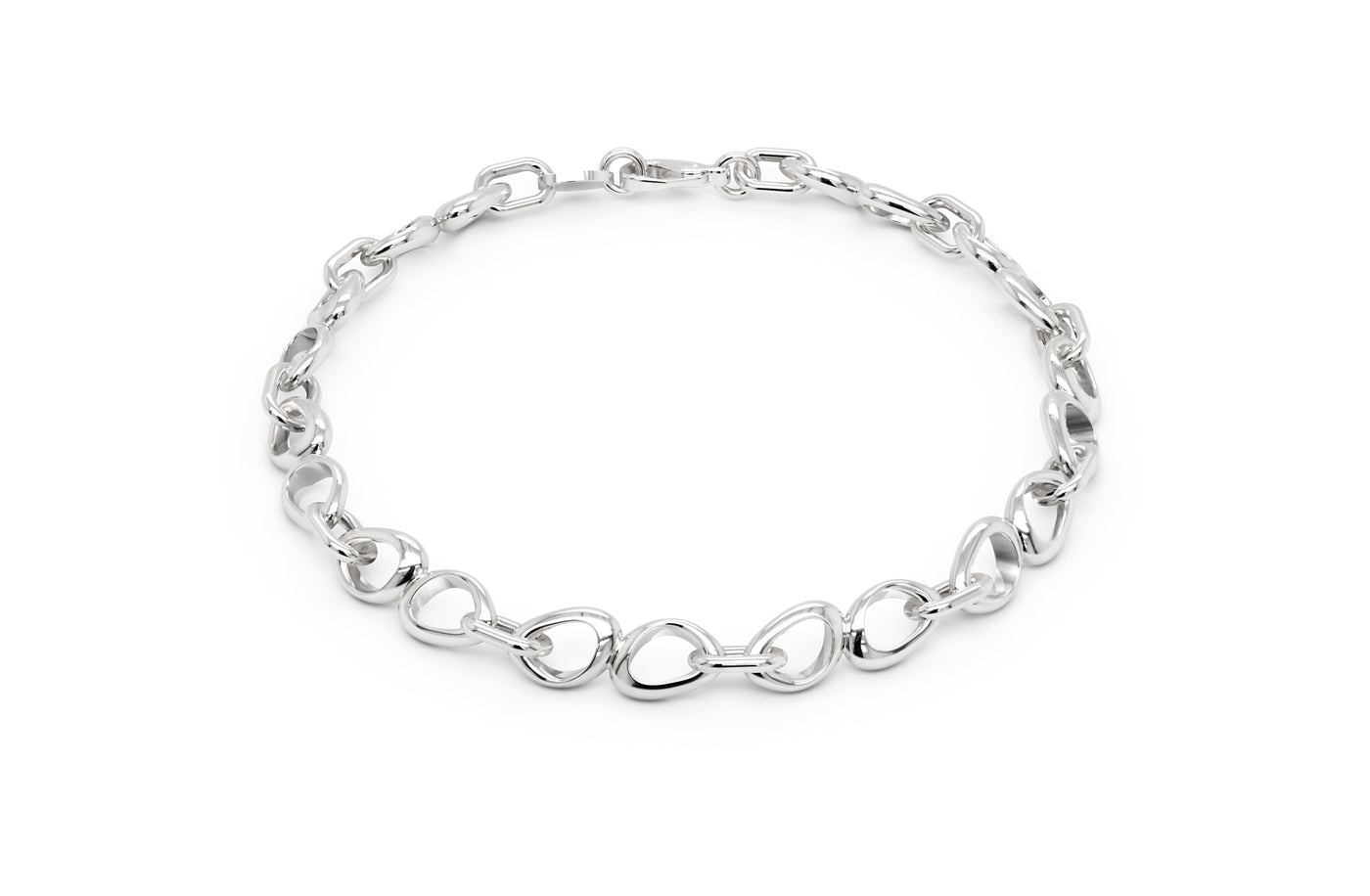 Staccato Sterling Silver Chain Bracelet
