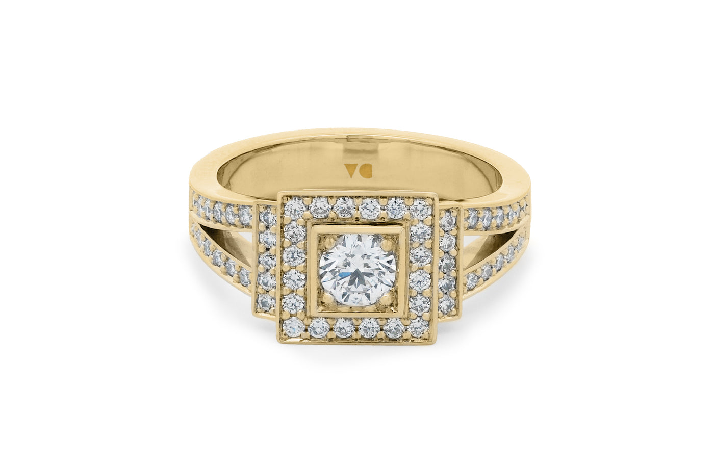 Terrace: Brilliant Cut Diamond Halo Ring