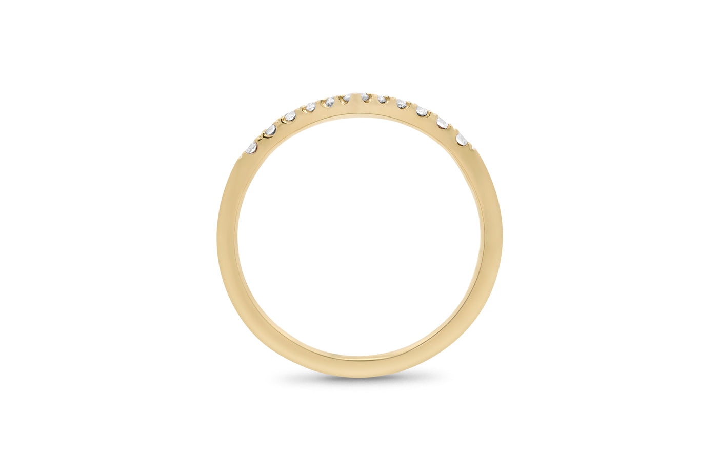 Brilliant Cut Diamond Claw Set V-shaped Ring | 0.22ctw