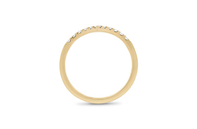 Brilliant Cut Diamond Claw Set V-shaped Ring | 0.22ctw