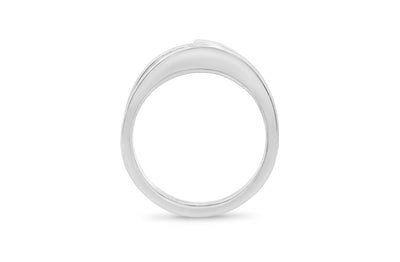 Waved Delicate: Brilliant Cut Diamond Solitaire Ring