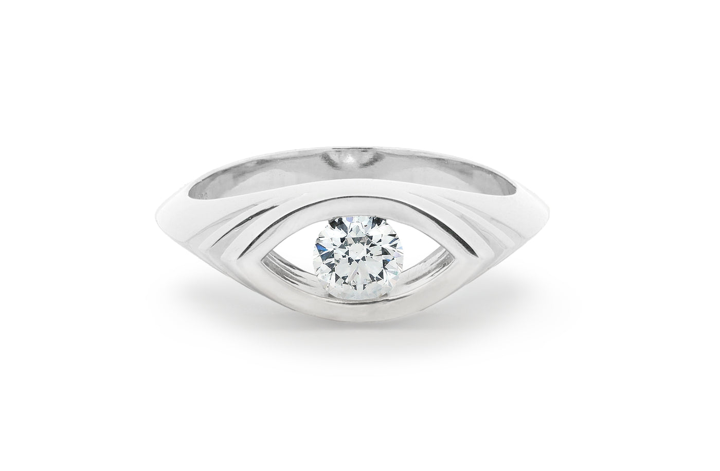 Wavelet: Brilliant Cut Diamond Solitaire Ring