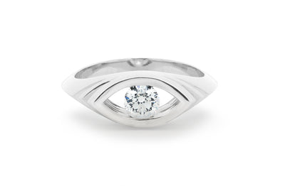 Wavelet: Brilliant Cut Diamond Solitaire Ring