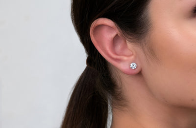 The Floeting® Diamond Single Stud Earring