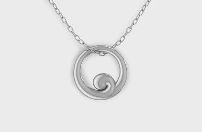 The Koru Māori Motif Jewellery Sterling Silver Pendant