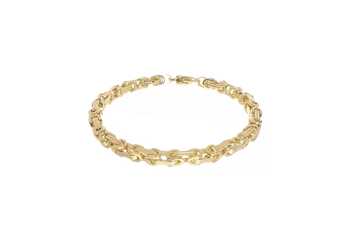 Entwined Link Bracelet in Yellow Gold