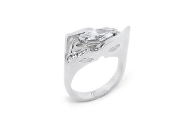 Pablo Faces: Marquise Cut Diamond Set Ring