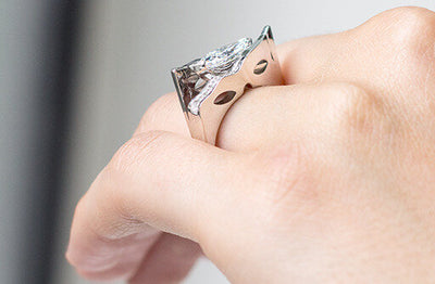 Pablo Faces: Marquise Cut Diamond Set Ring