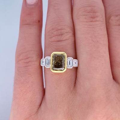 Coco: Diamond Five Stone Ring in Yellow Gold | 2.97ctw